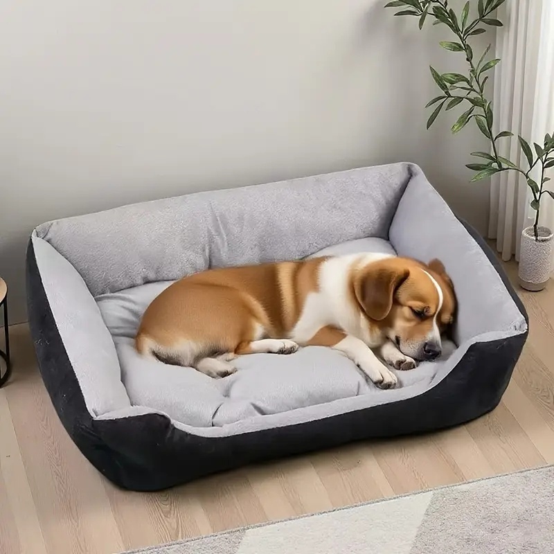 E-shop Neues Luxus--Kissenbett für Haustiere, mehrgrößen-Design geeignet für kleine bis große Hunde Katzen, Tiefschlafmatte, ganzjährig nutzbar,
