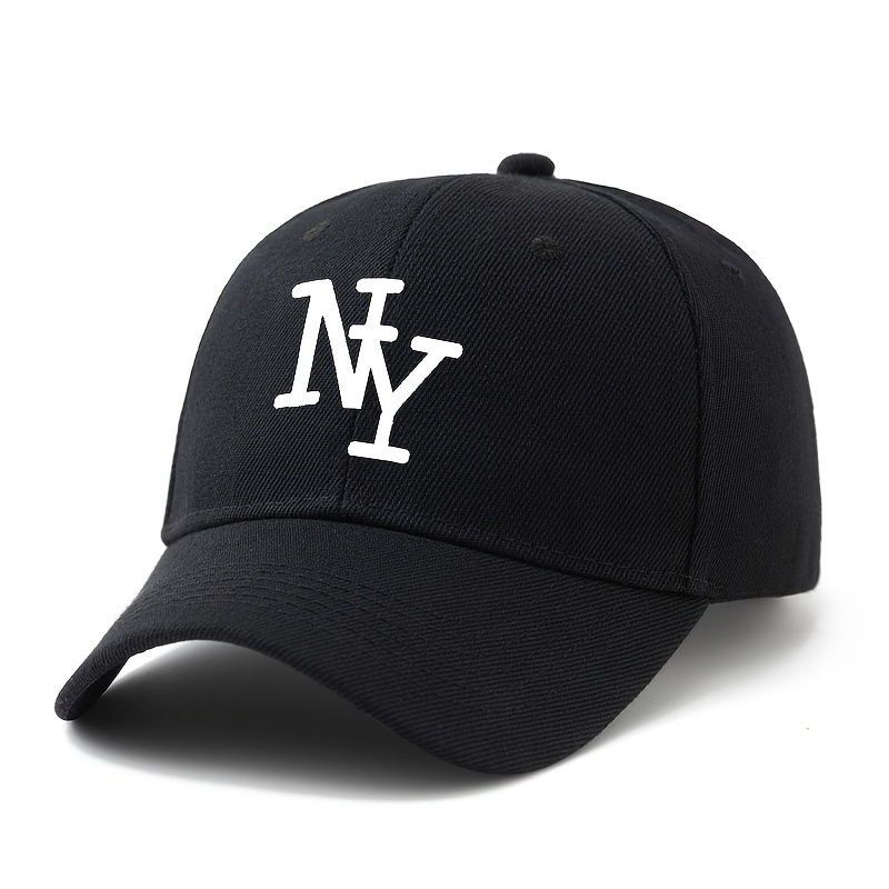 TEMU A Unisex Fashionable And Versatile Printed Classic Ny Letter Baseball Cap, Lightweight Outdoor Baseball Cap, Trucker Baseball Cap, Suitable For