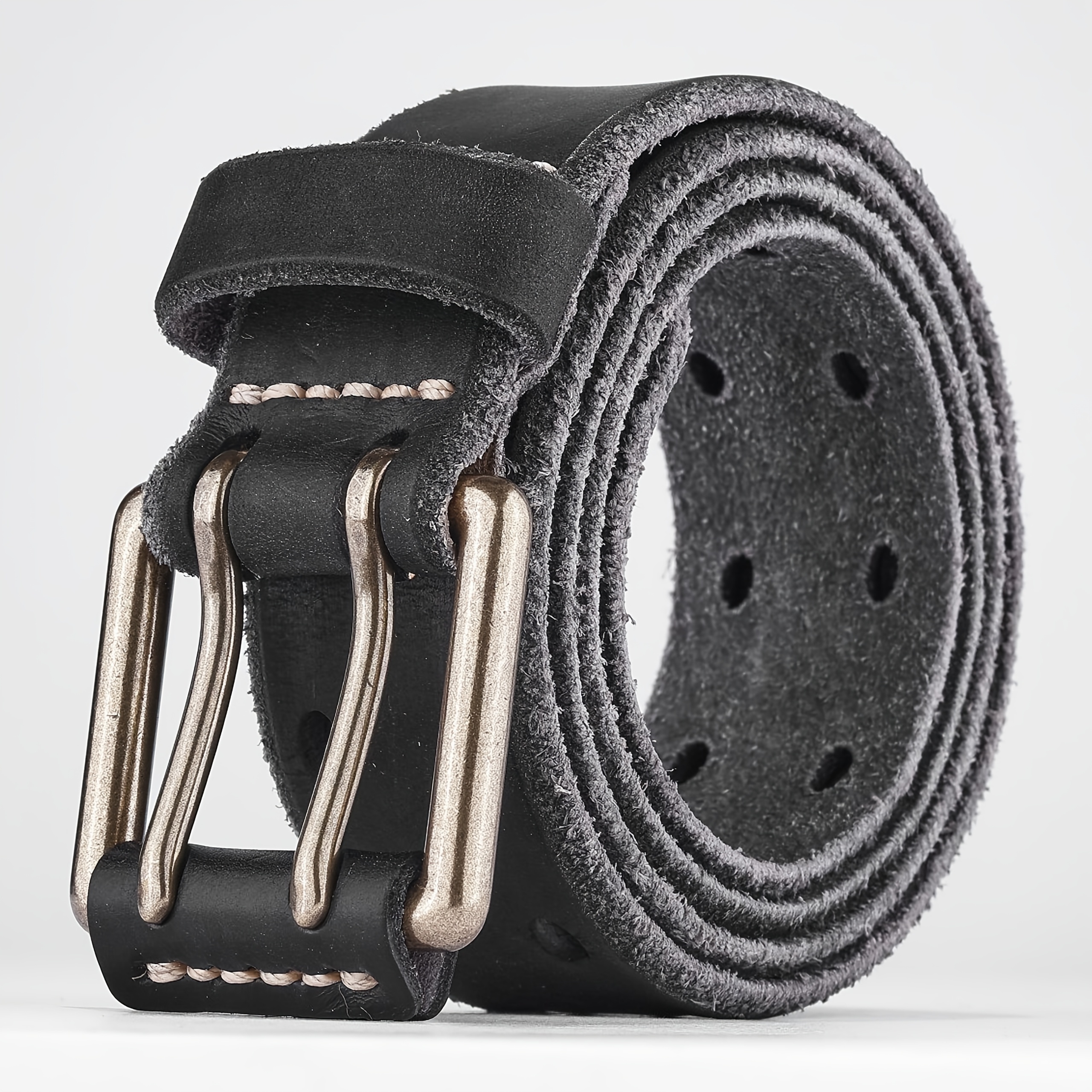 Vintage Men's Belt, Genuine Leather, Classic Style