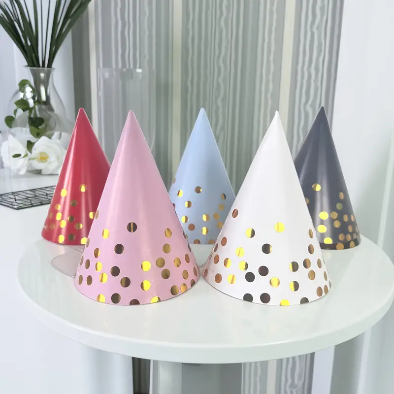 polka dot party hats assorted colors Temu Australia