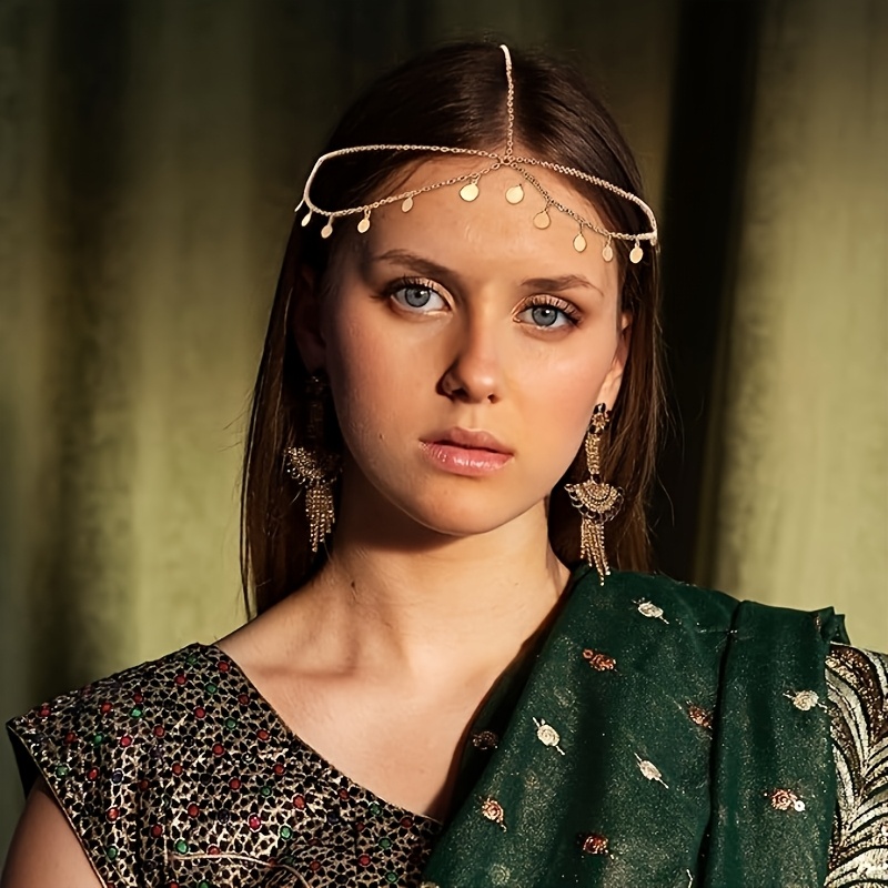 1 pack chain womens dress headpiece ladies head - Temu United Arab Emirates