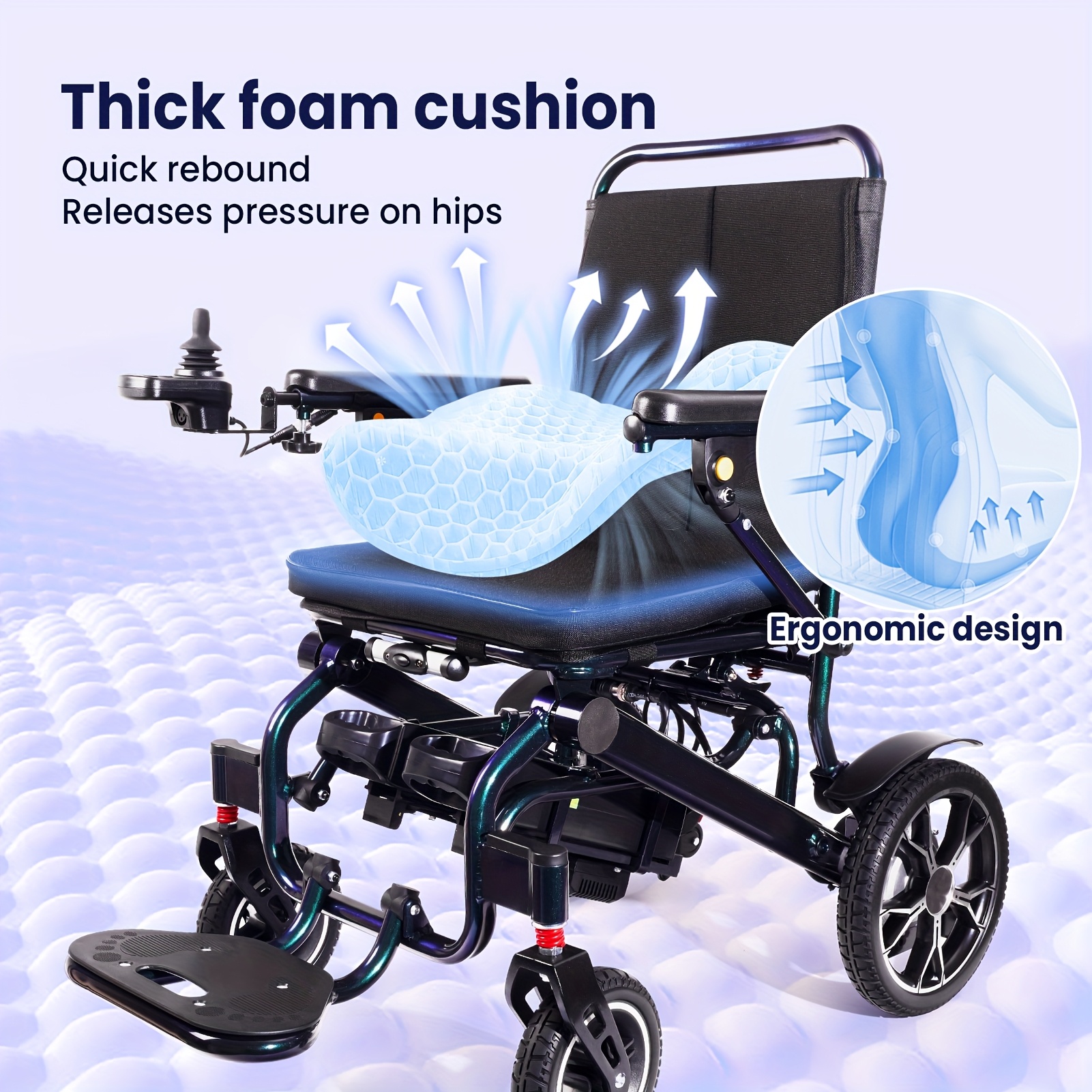 2025 new upgrade electric wheelchair for adults   lumbar   wheelchairs lightweight foldable motorized wheel chairs for seniors airline approved 18 5 wide seat Product details 8
