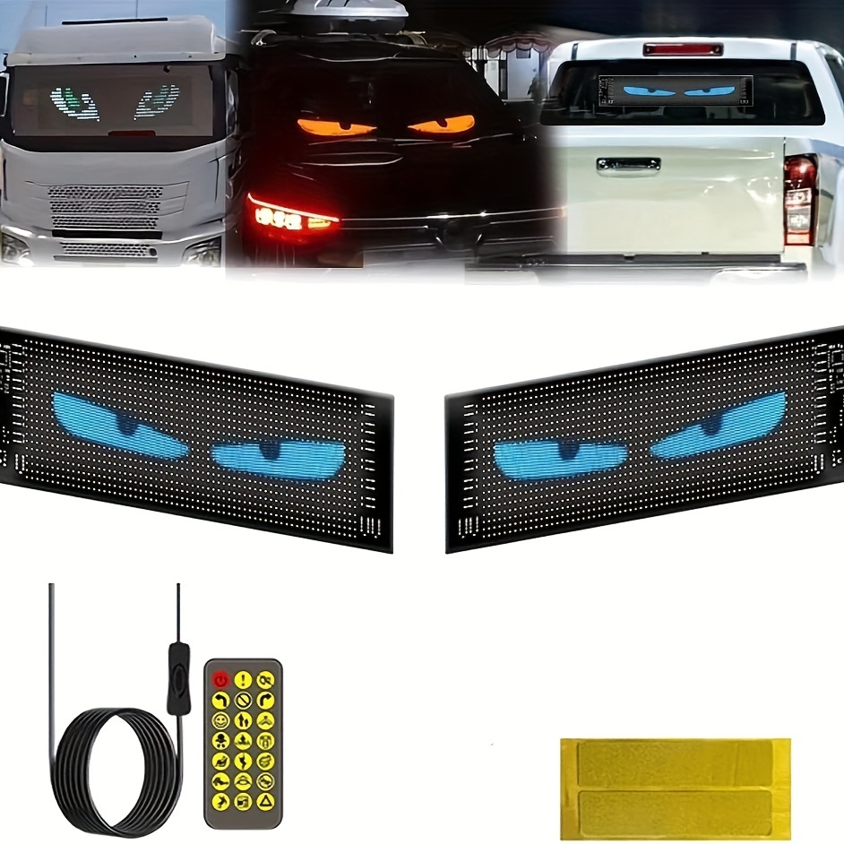 

1pc Led Car App , Usb , Display For Decoration, Customizable & , No Battery Required