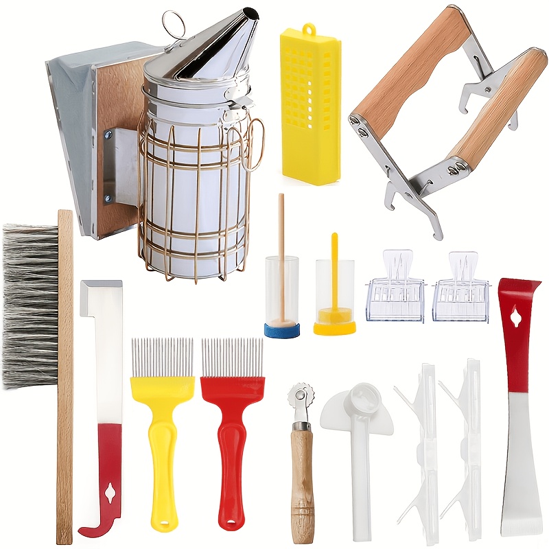 16pcs Beekeeping Supplies Tool Kit Beekeeper Bee Beekeeping Tools For Beekeepers Bee Hive Tools