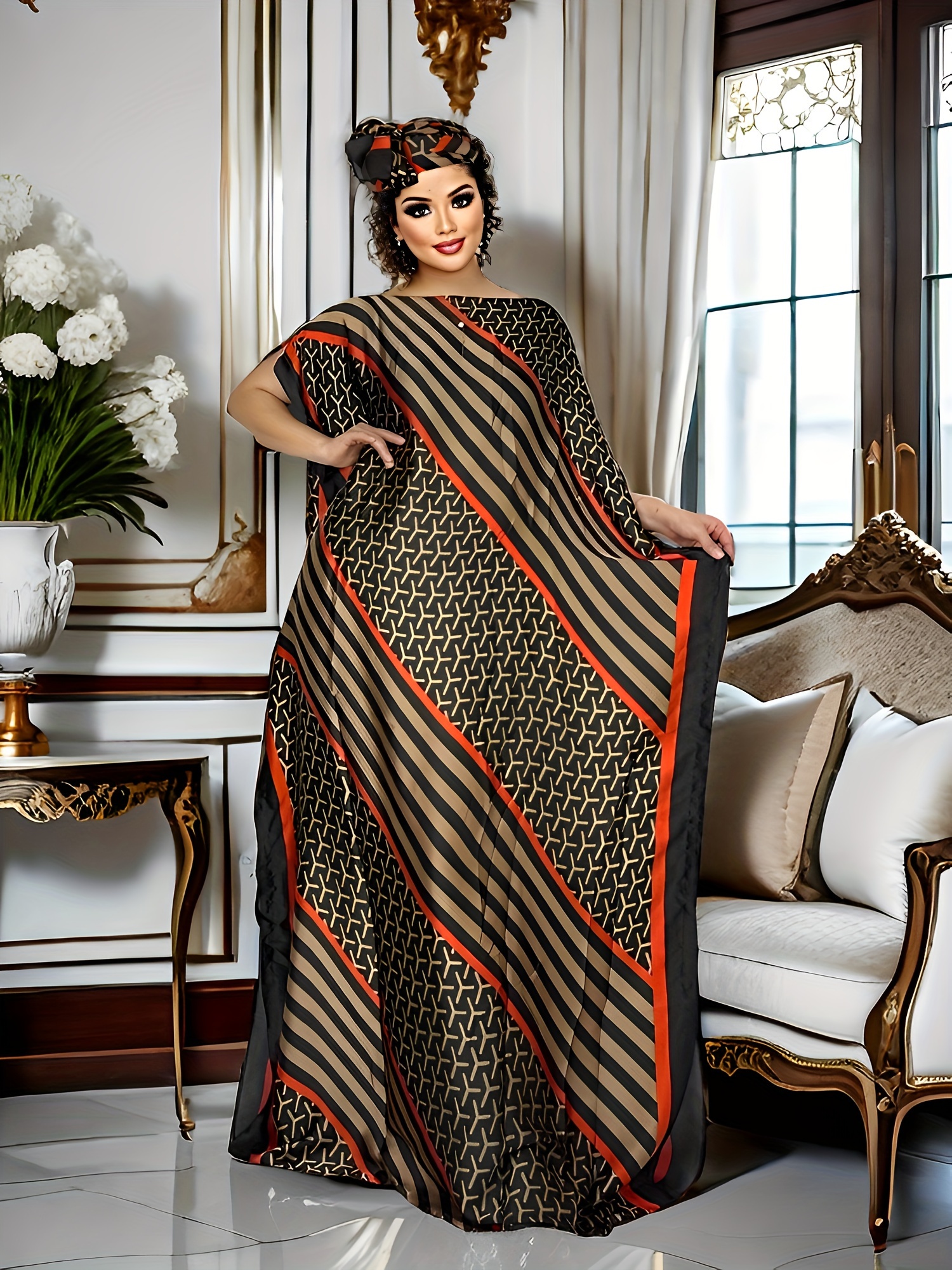 Plus Size Kaftan Dress