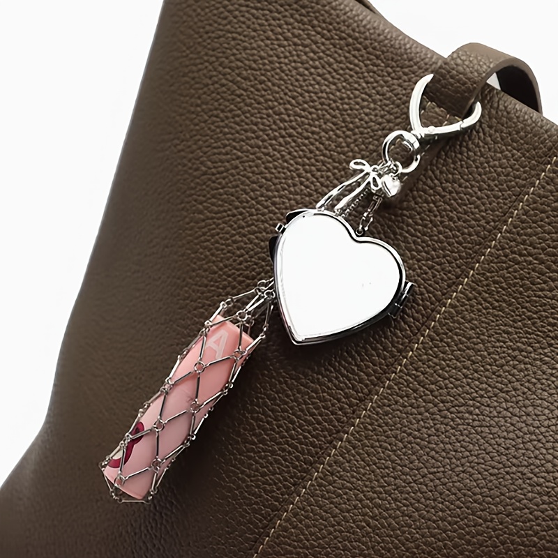 premium mesh pocket hand cream lipstick chain bag charm with   womens retractable niche   bag chain diy wallet making lipstick storage solution pocket accessory bag mesh chain bag minimalist storage box unique niche Product details 1