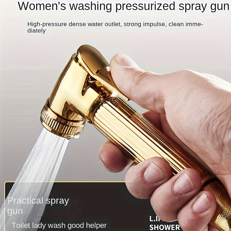 Luxury Black Golden Square Shower Head - Wall-Mounted with Extension Rod, 4 Adjustable Spray Settings, Stainless Steel & Painted Finish, Dual Function Controls for Full Body Coverage, No Electricity Needed