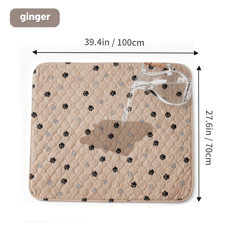 TEMU Reusable & Washable Dog Pee Pads. Features A Non-slip Backing For Stability. Perfect For Car, Sofa, Living Room, Or Outdoor Grass. Absorbent And