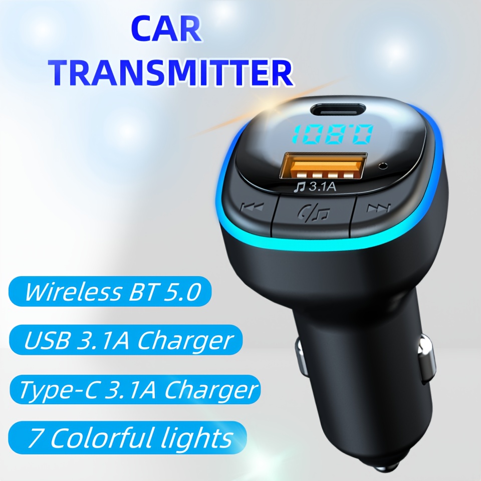 transmisor radio fm inalámbrico reproductor mp3 tipo Temu Argentina