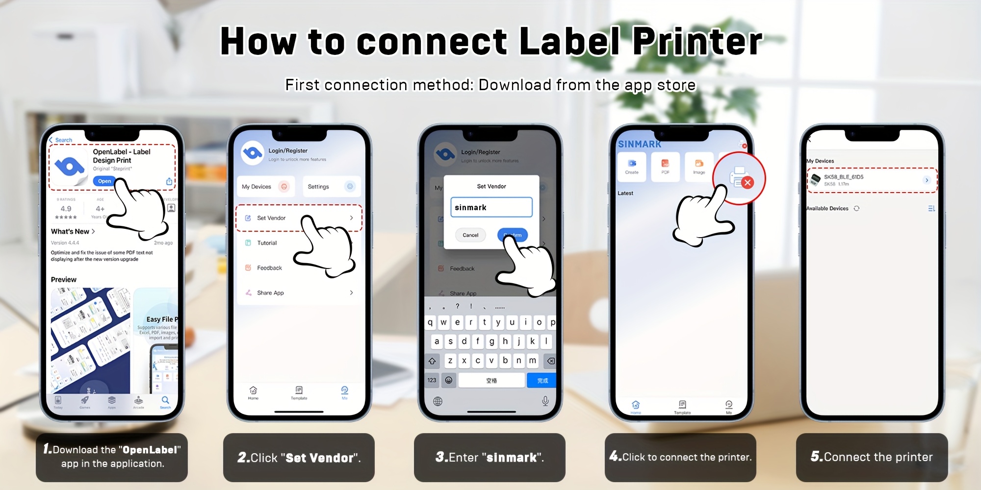 1pc   sk58 label maker portable label printer for small   home address mini printer   with a roll of 4030 paper   Product details 1
