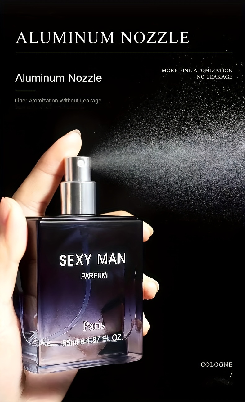 sexy man parfum for men 55ml woody oriental scent alcohol based bpa free liquid fragrance with floral notes long lasting ideal for dating   and gifts details 7