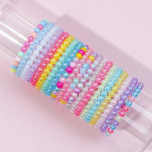 20pcs multi color beaded bracelets sets party favors for girls accessories love pendant set goodie bags fillers classroom prizes birthday gift easter gift christmas gifts