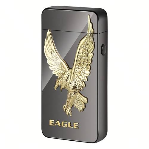 usb rechargeable flameless lighter with 3d design windproof electronic arc dual arc for candles camping bbq pocket sized indoor outdoor use 220mah battery construction rechargeable lighter