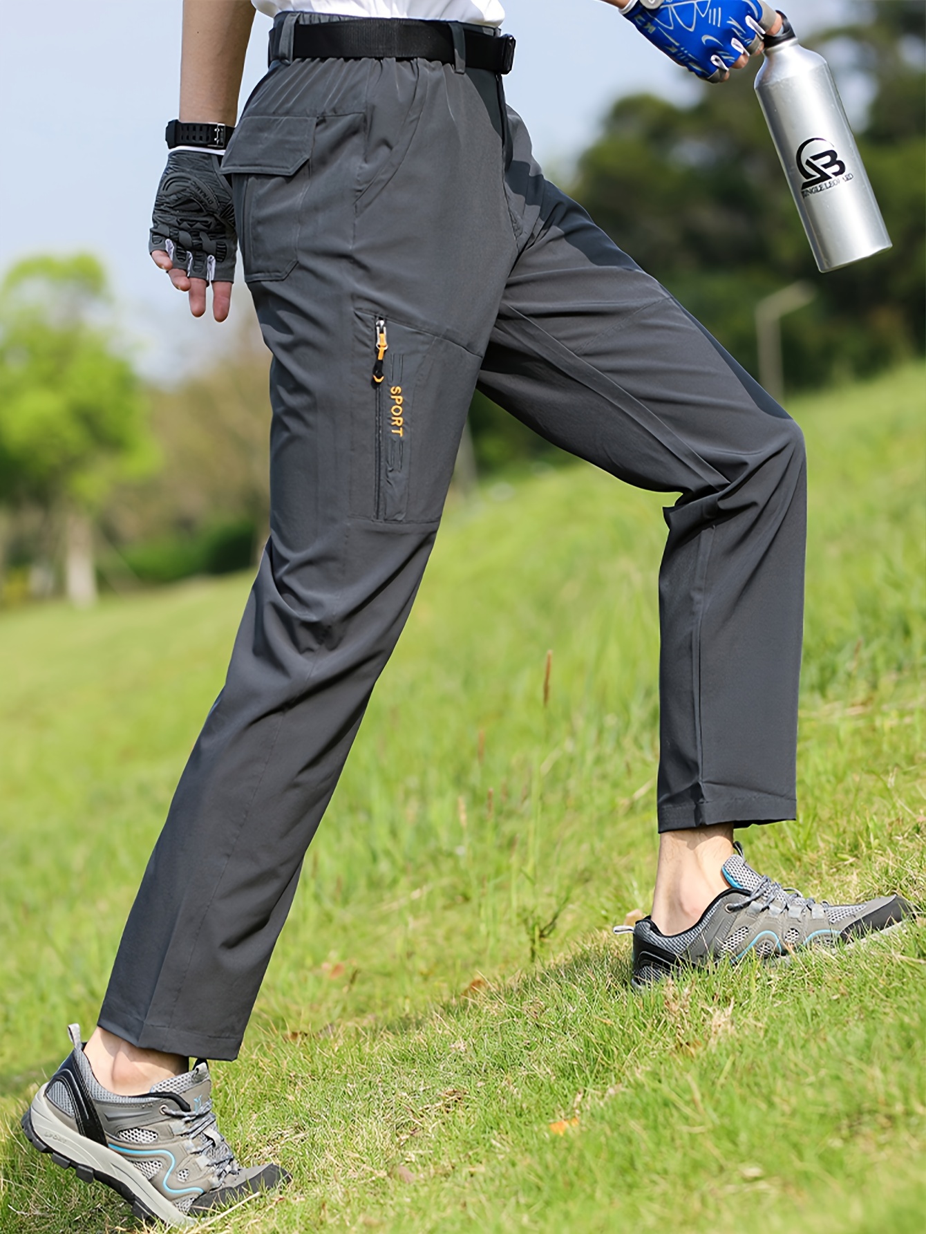 men's hiking pants zip lightweight quick dry outdoor - Temu