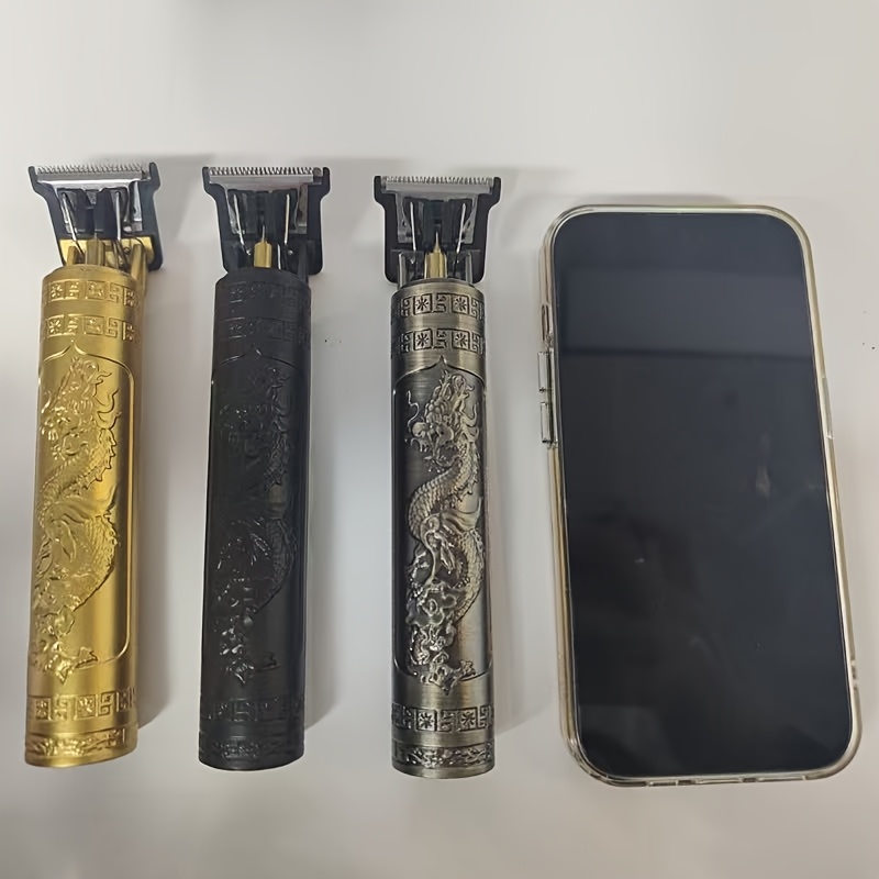 Cortadora de pelo eléctrica T9 con cuchilla en forma de T, recortadora recargable por USB, herramienta de peinado y aseo personal, afeitadora de barba, herramienta de corte de cabello, regalo perfecto para hombres y novios