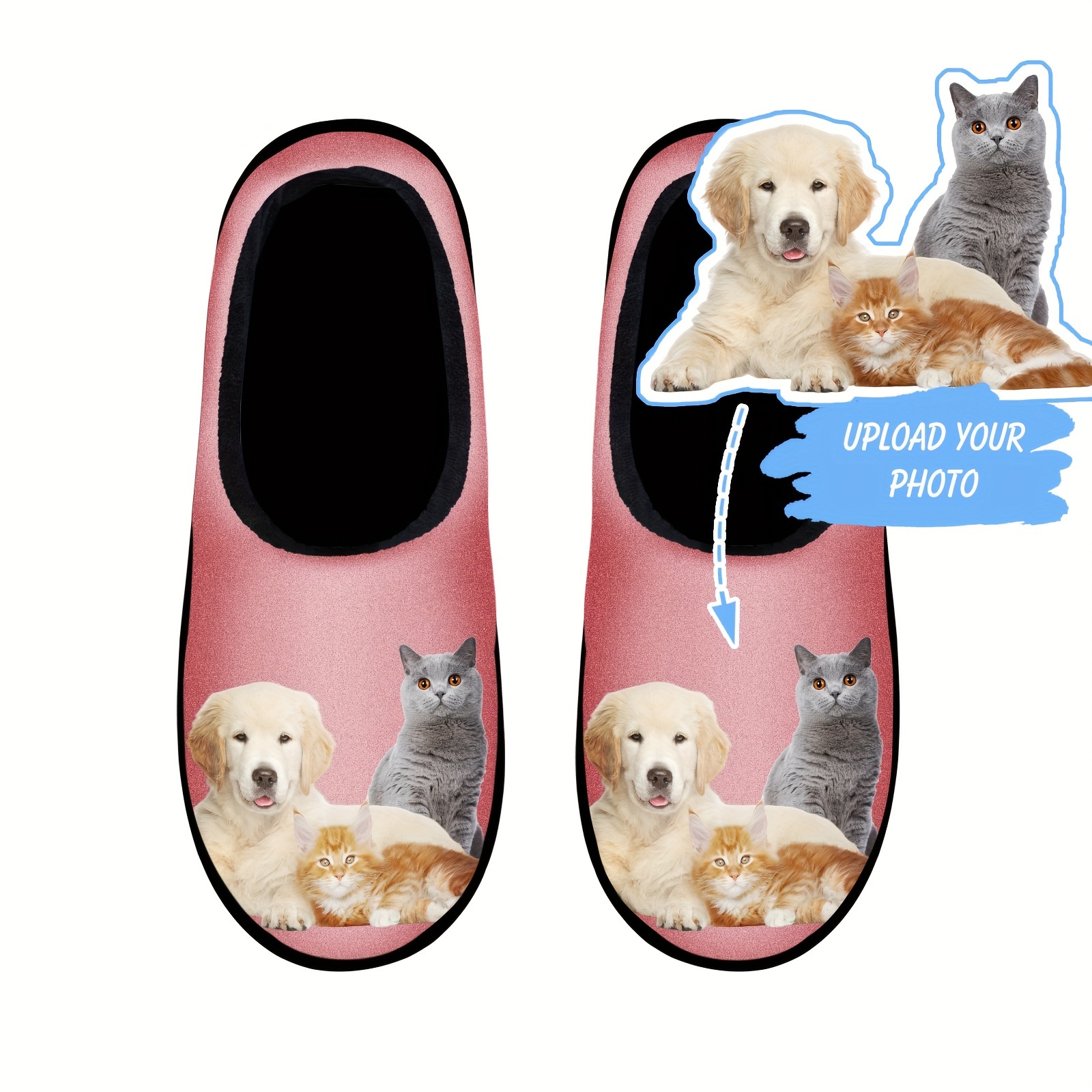 custom photo women's winter slippers Temu Germany