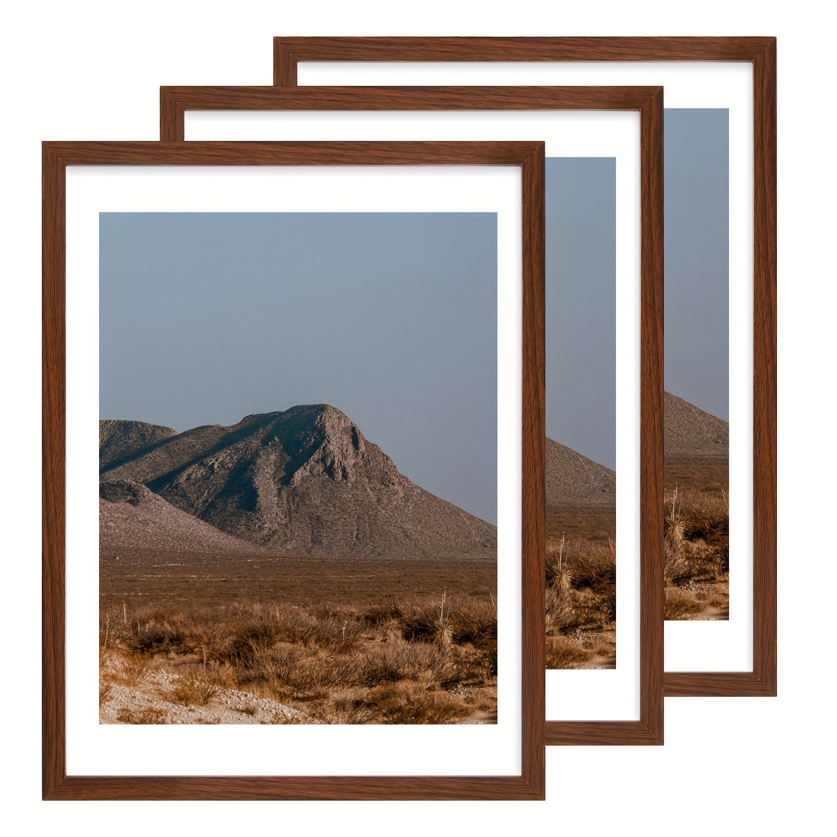 TEMU 3pcs/set Of 12x16in Decorative Photo Frames In Colors, Suitable For Hanging In Or On The Wall Of The Living Room, Or As Gifts For , Photo Frames