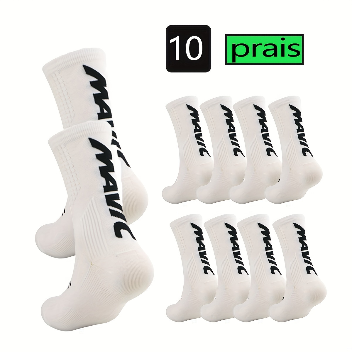 E-shop 10 Paar professionelle Radsportsocken für Outdoor-Kompressions-Sport und Rennradfahren
