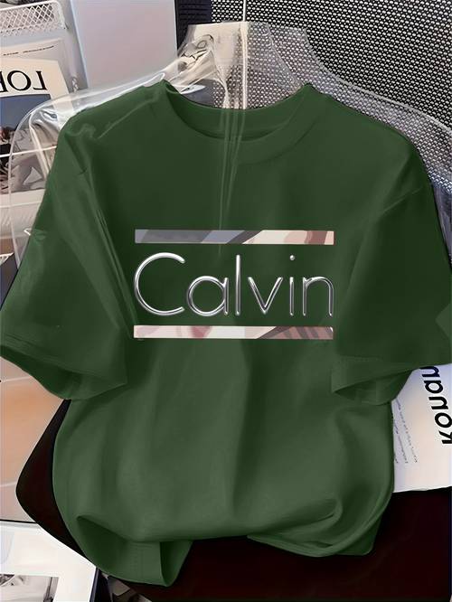 2025 spring summer new womens character letter english letter pattern printed short sleeve english letter printed individual short sleeve casual t shirt