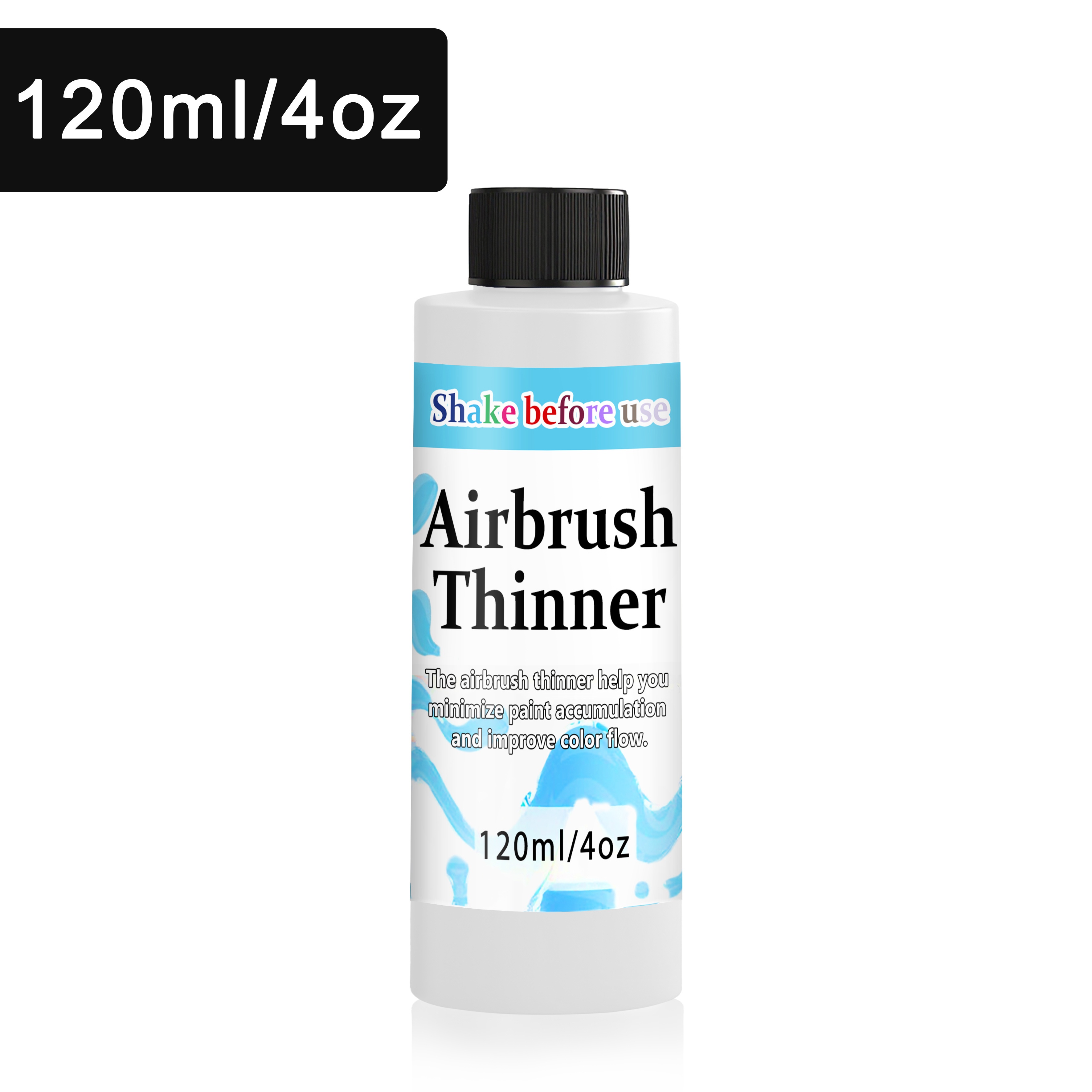 Image of 30ml/120ml Professional Airbrush & Paint Dilutor - Water-based Thinning Fluid For Acrylic Paints, Compatible With Airbrush Guns For Model On Wood, Canvas, Metal, Plastic - For Beginners & Artists