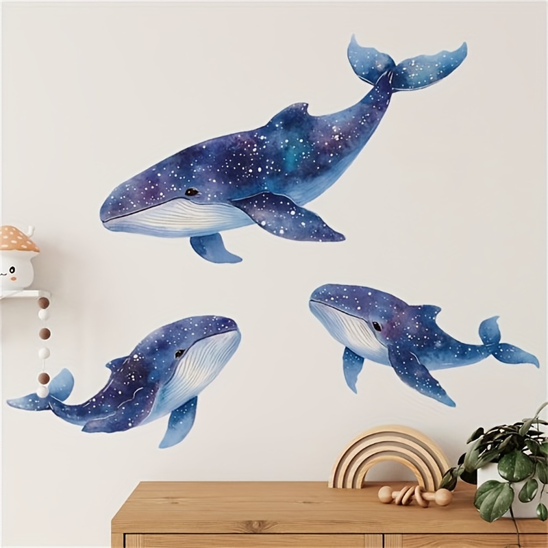 Watercolor Starry Bedroom Living Room Entryway Home Decoration Beautifying Wall Sticker Self-adhesive