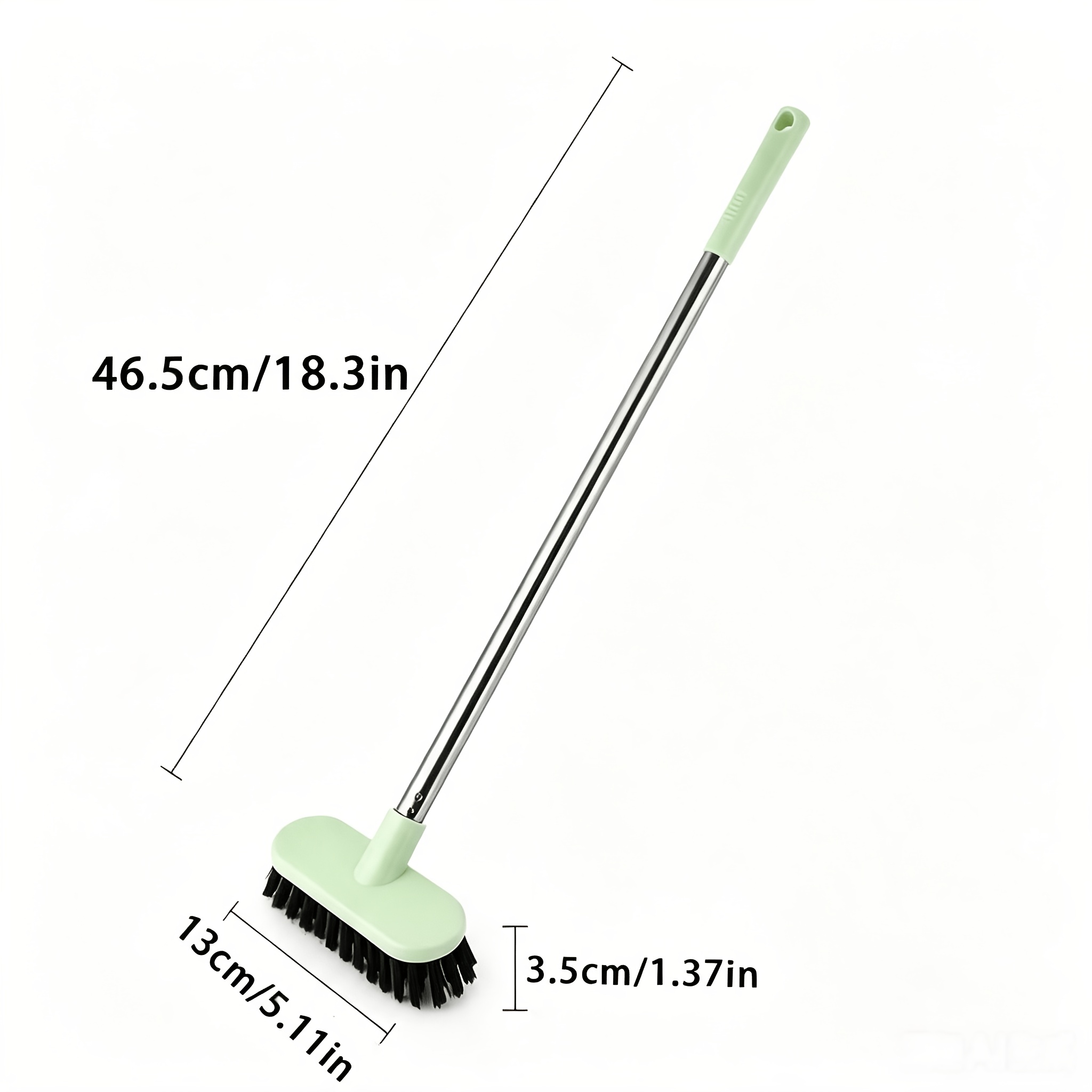 TEMU Morandi Green Long-handle Toilet Brush With Sturdy Bristles For Deep Cleaning, A Great Bathroom Cleaning Item, Suitable As A Holiday Gift