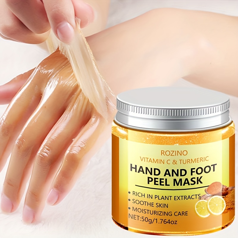 

velvet Touch" Rozino 1.764oz Turmeric & Vitamin C Palm Peel Mask - Deep Moisture, Soft Skin, No Fragrance