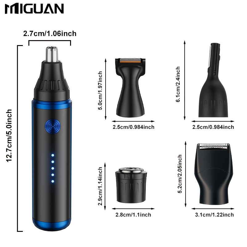 Multifunctional Men's Care Set with Razor, Trimmer & Knife