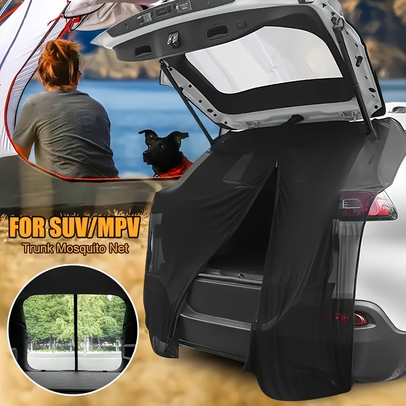 Car Camping Kit, RV Bug Screens, Magnetic Tailgate Net, Adjustable Sun Shades ang Universal Canopy for Camping, Road Trips,  , Sun Protection, Bug Proof, Ideal for Campers, Travelers, RV Accessories,  , Black, Car Camping Accessories, Camping Equipment And Accessories, Bug Proof Netting, Outdoor  , Portable Canopy, Magnetic Net, Durable Nylon Net,   Material, Camping Sunshade, Road  , Rv Travelers