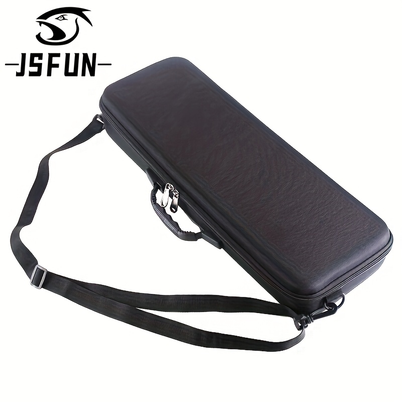 

Jsfun Portable Outdoor Fishing Bag Eva Shockproof Fishing Rod And Reel Handbag Crossbody Bag