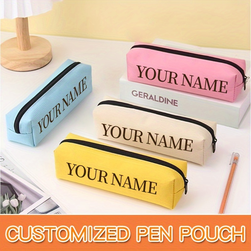 

Custom Logo Canvas Pencil Case - Large Capacity, Durable & Waterproof - Perfect For School Supplies, Office Essentials, And Unique Gifts