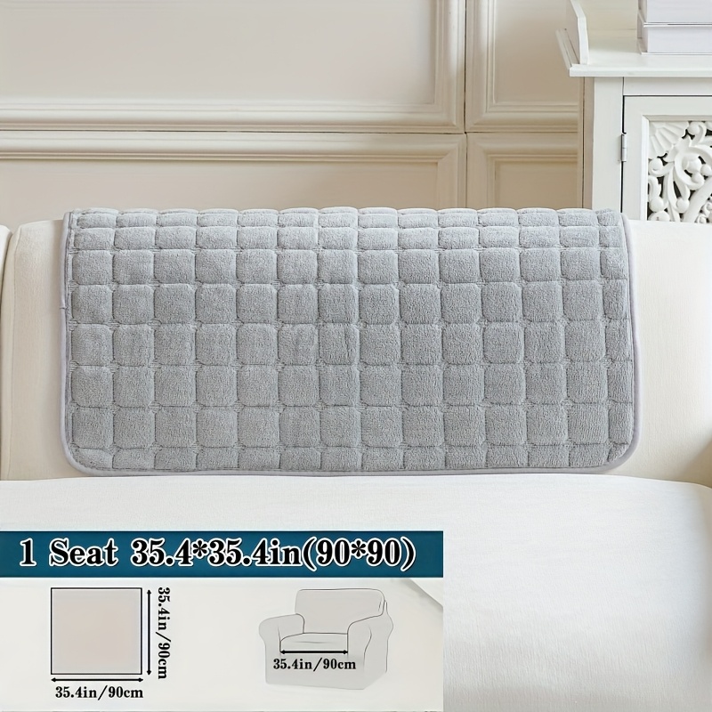 TEMU Copridivano antiscivolo 1 pz in velluto di latte , agli animali domestici, soffice, caldo, decorazione per la casa, per soggiorno, camera da