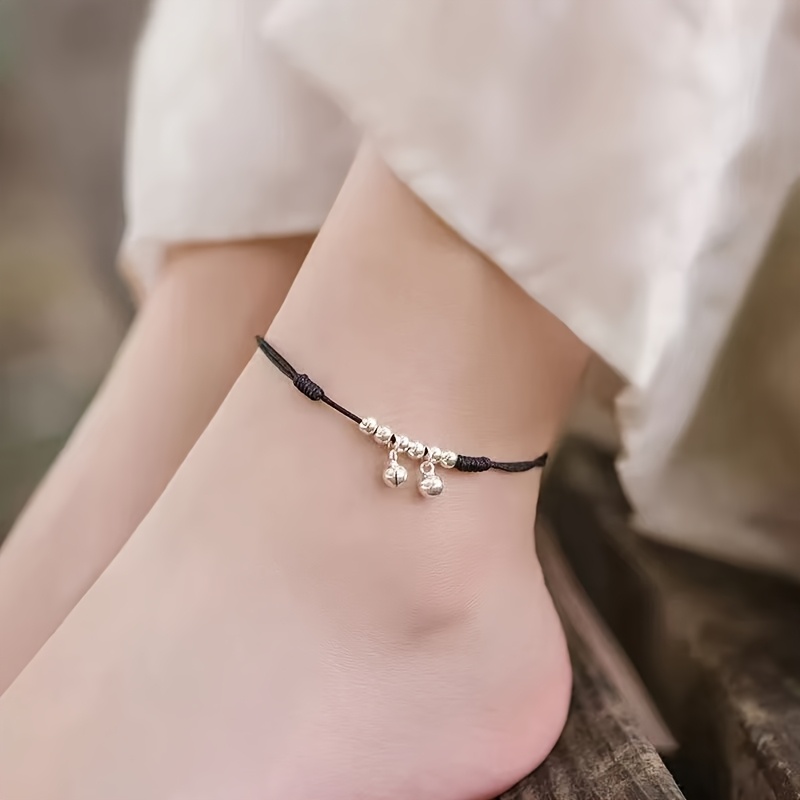 Hand-woven Ethnic Style Bell Anklet For , Everyday Versatile