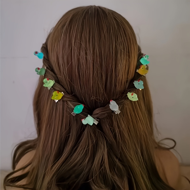 

20 Duck-shaped Hair Clips - Cute And Stylish Side Clips For Women And Girls, Suitable For And Wear, In Multiple Colors.