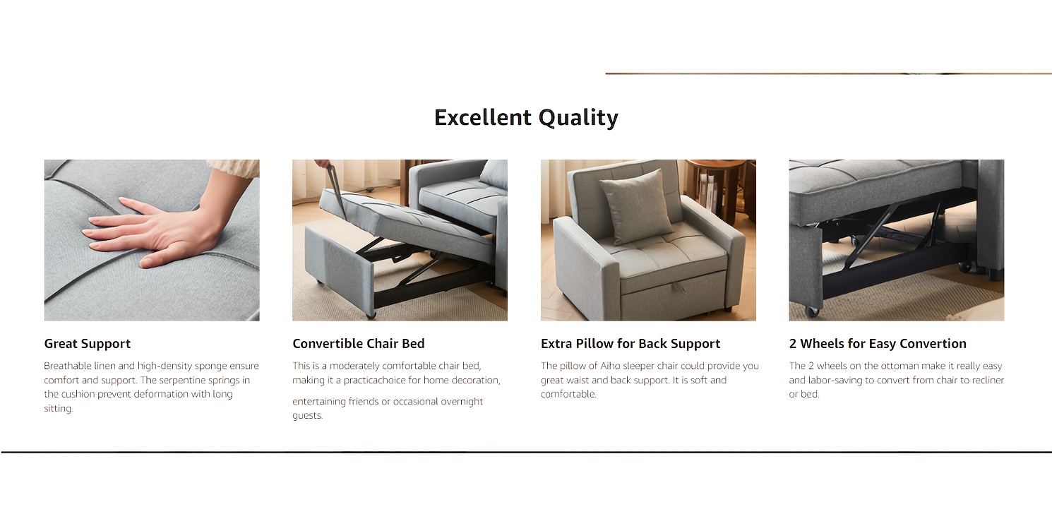 convertible sofa bed chair with pull out sleeper 3 in 1 reclining futon couch with storage pocket space saving design blue modern sleeper sofa with soft cushions sturdy   wood frame manual operation for small apartments dorms   ideal for guest rooms home offices plush cushioned seating velvet upholstery compact 2 seater sofa contemporary design sectional sofa for living room couche and sofa sofa and couche small sofa for small   bed Product details 11
