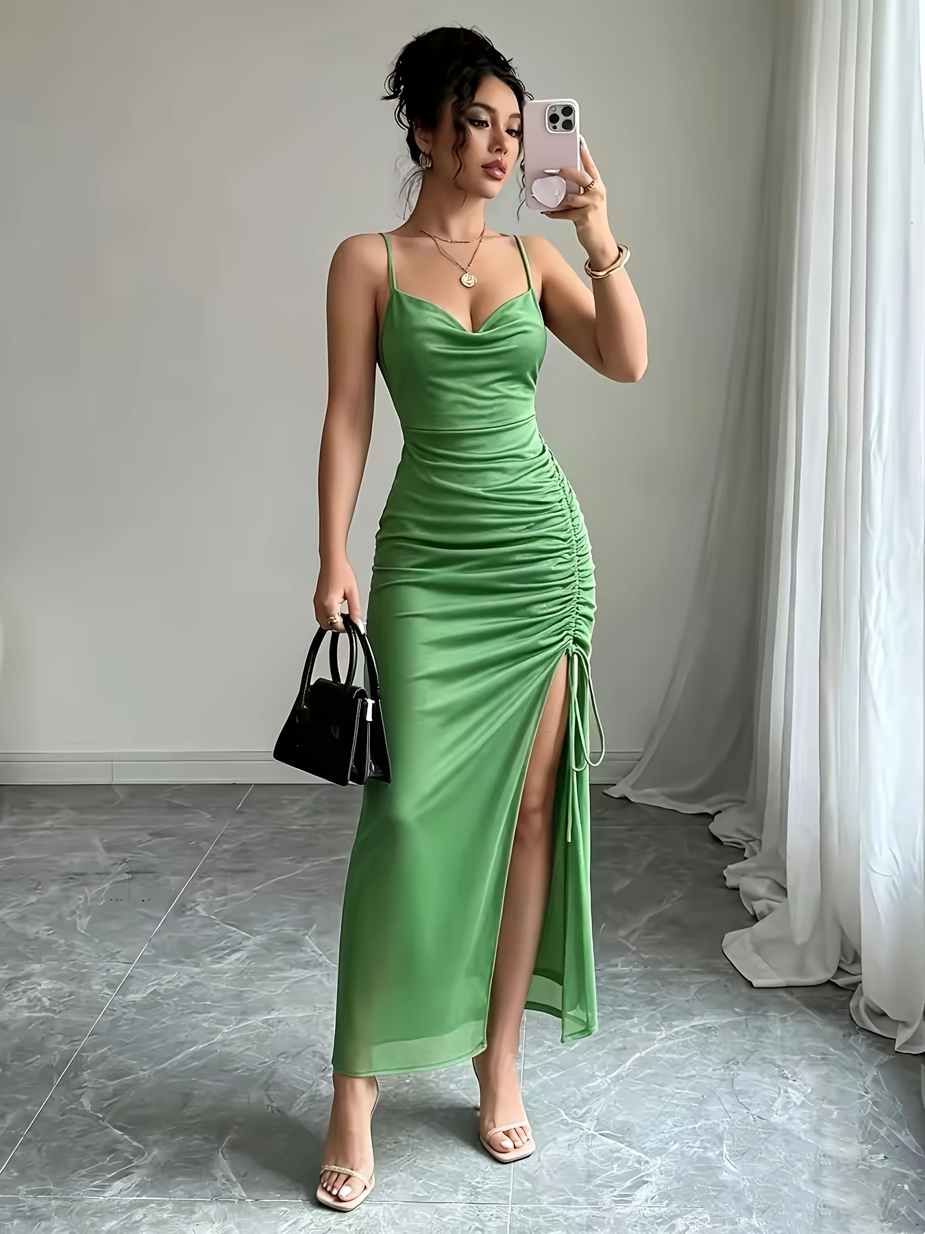 temu birthday dress dresses sold on United States Color:DUSTYBLUE LowStock:42740351238195 Simple Dress For 18th