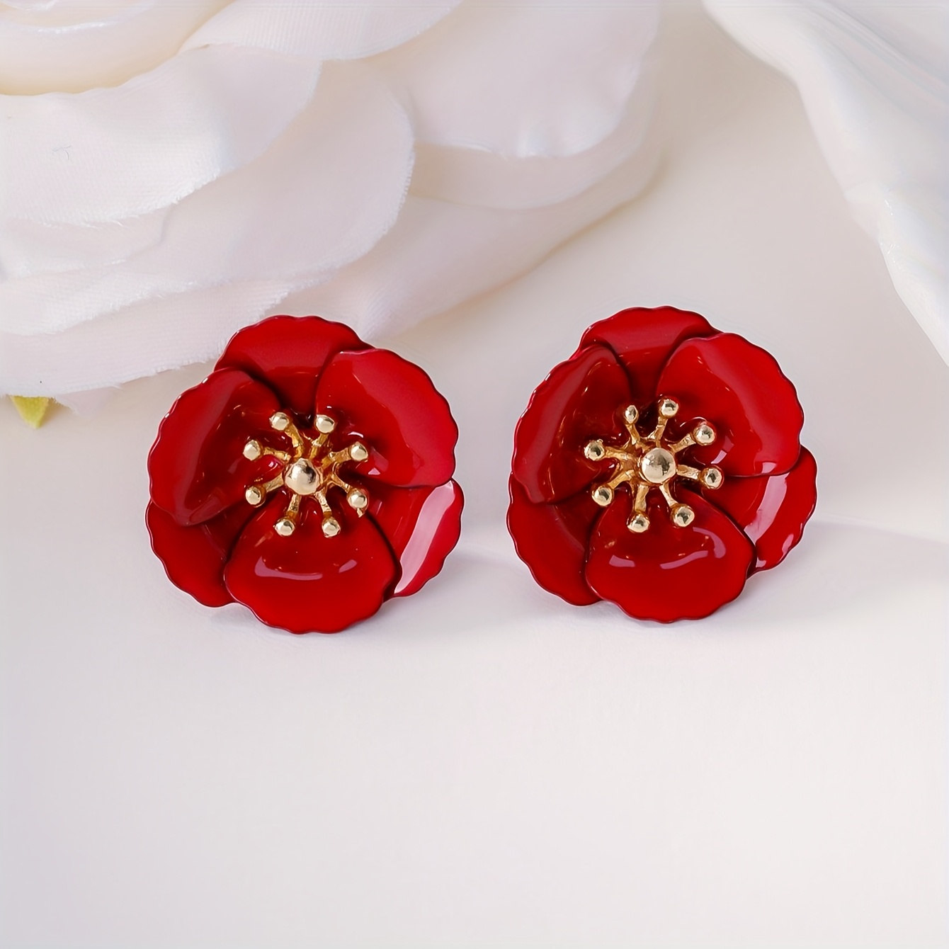 Faux Pearl Stud Earrings for Niche Ear Piercing
