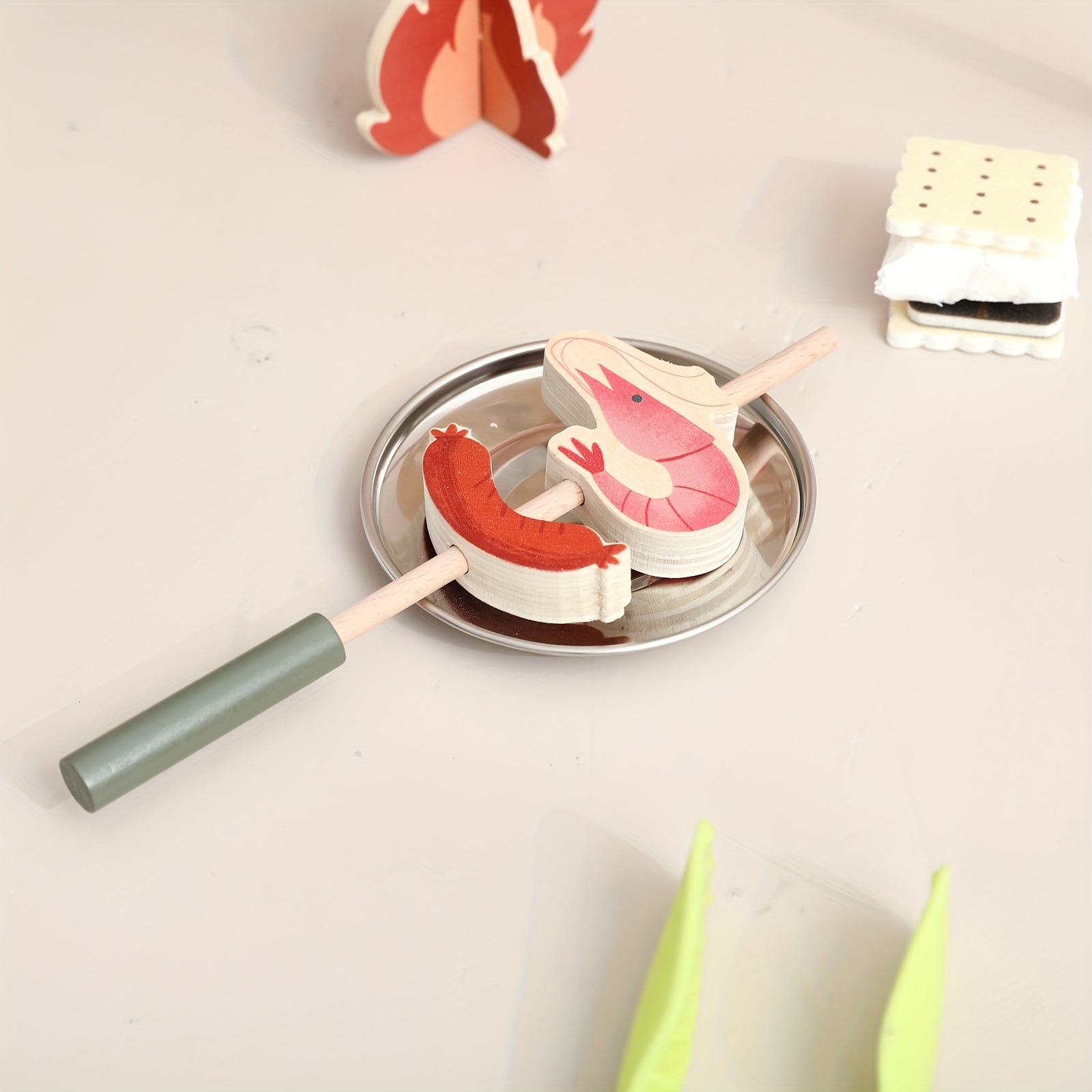 Wooden Kitchen Playset for Children
