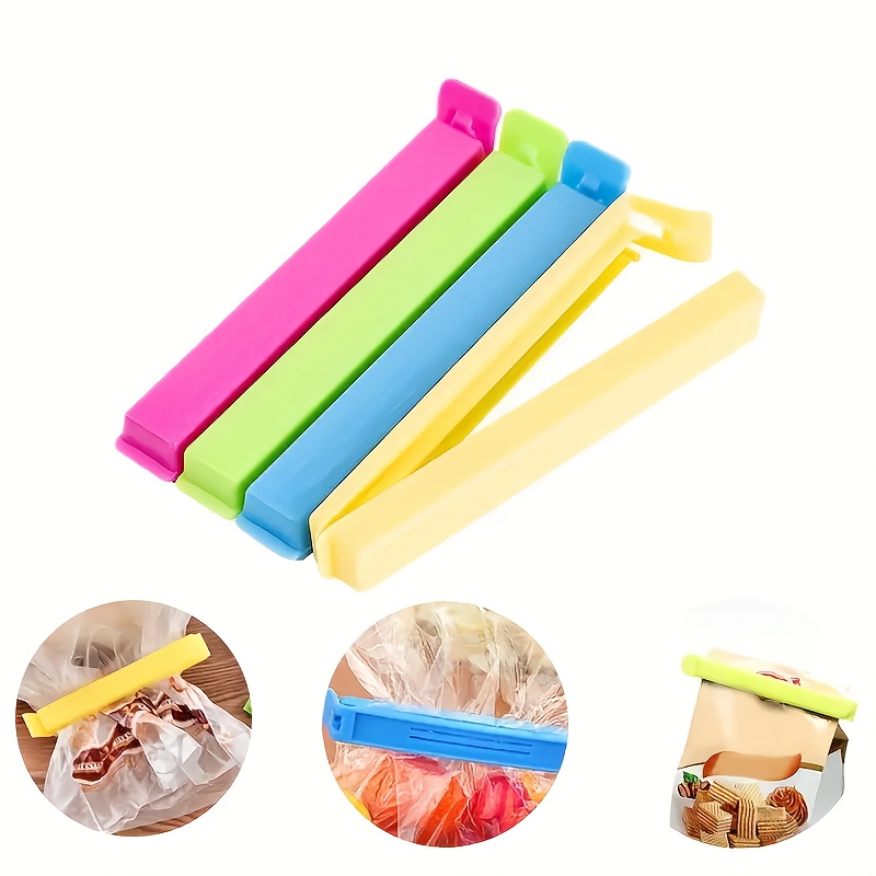 10pcs reusable food sealing clips keep snacks fresh   plastic storage accessories for kitchen organization assorted colors details 2