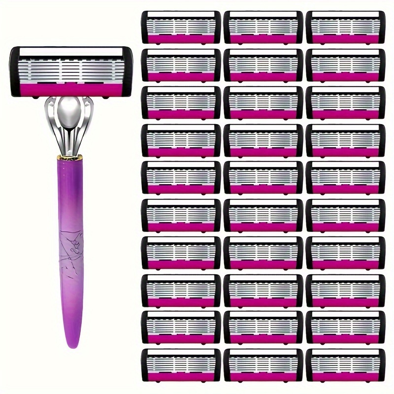 

Ladies Hair Removal Razor: 7-layer Safety Blades, Non-slip Grip, Smooth Hair Removal For Legs, Armpits, And Bikinis - Jia Zhi Kou