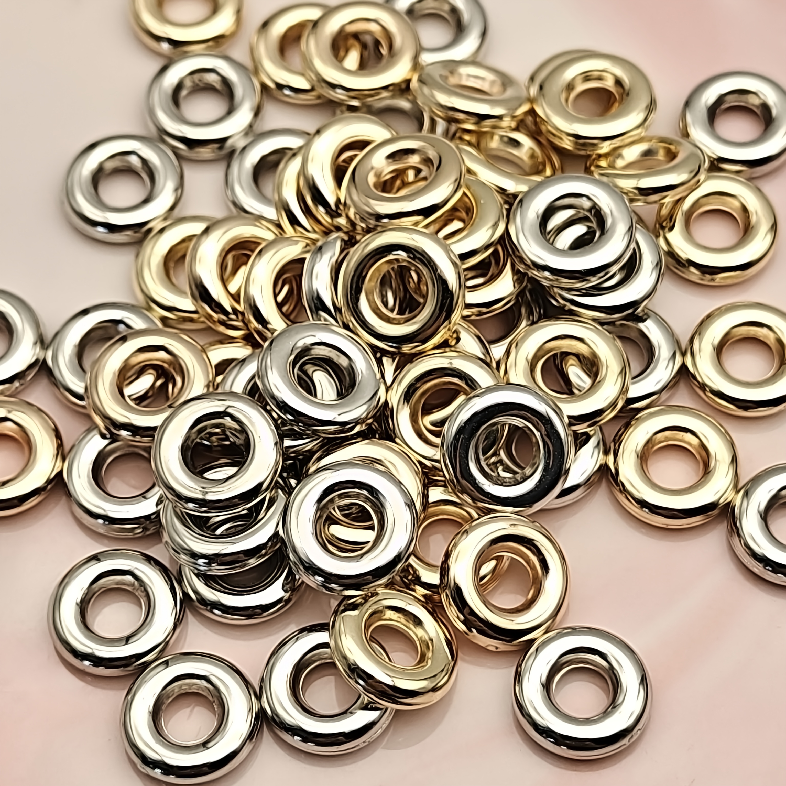 90pcs Mixed Colors Acrylic Spacer Beads for Crafting