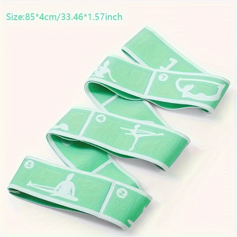 1pc/2pcs Multifunctional Resistance Band Yoga Stretch Strap with Numbered Loops, Adjustable Elastic Bands for Fitness, Dance, Pilates, Stretching Exercise, Universal Nylon Fabric Material