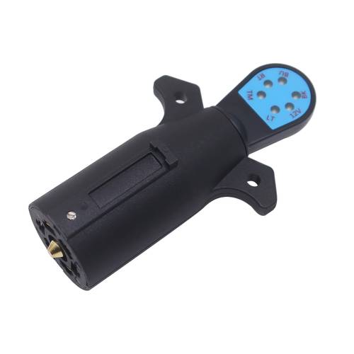 vehicle side 7 way trailer light tester 7 pin blade rv style connector tester led circuit detector for light tow hitch truck