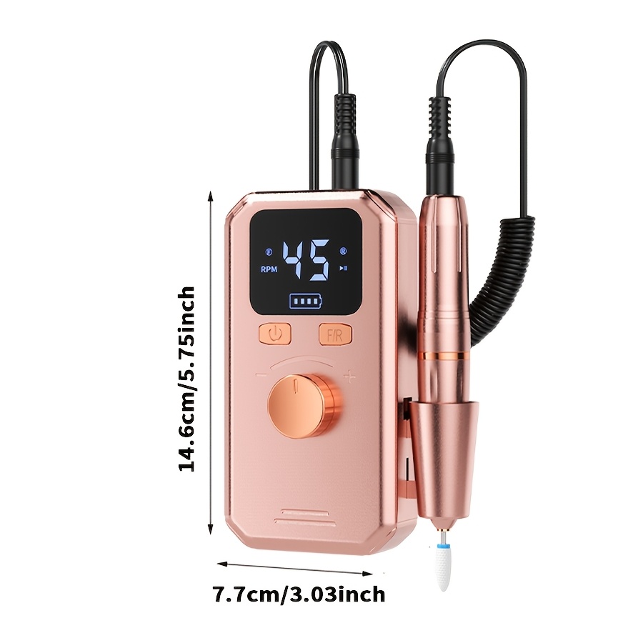 DENGXUN 2-in-1 Nail Drill & Nail Lamp with LED Display