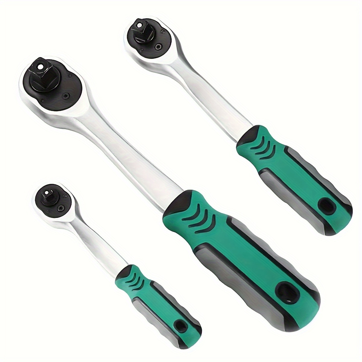 

1pc Ratchet Wrench, 1/4inch, 3/8inch, 1/2inch Drive Socket Ratchet, 72-tooth Quick-release Spanner, Reversible Gear Torque Spanner, Mechanical Tool, Professional Repair Tool