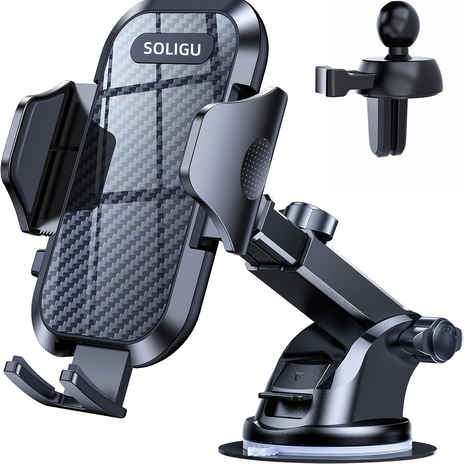 TEMU Car Phone Holder, 2026 Strongest Suction Phone Holders For Your Car Dashboard/vent Car Phone Mount Stand For Iphone 17 16 15 14 13 Pro Max