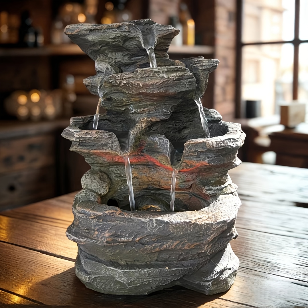 multi layer   fountain with portable usb power supply ipx8 pump suitable for home desktop courtyard balcony decoration birthday housewarming holiday gifts