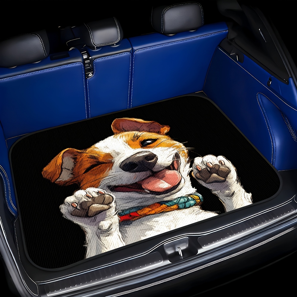 TEMU 1pc Terrier Themed Car Trunk Mat, Fitted, Scratch-resistant, Easy To Clean, Trunk Mat Interior - Can Keep The Interior