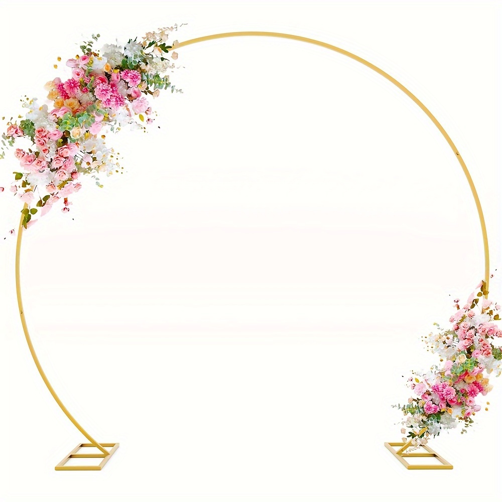 

Round Backdrop Stand 8ft Gold Wedding Arch Metal Circle Balloon Arch Stand For Birthday Party Wedding Bridal Shower Anniversary Ceremony Candy Tables Decoration