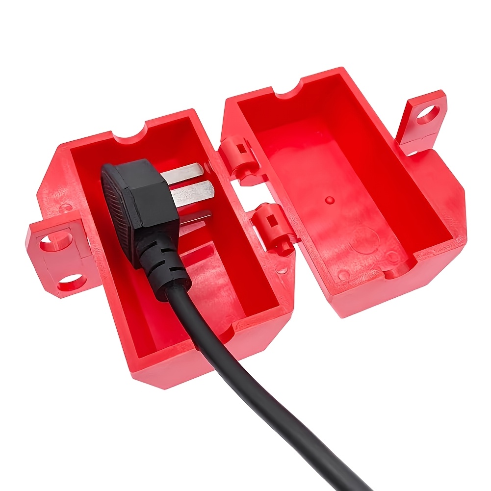 TEMU Bouchon de sécurité pour verrouillage, sécurité de débranchement, boîte de verrouillage, qualité industrielle, bouchon électrique sécurisé,